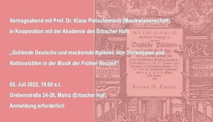 Der Vortrag findet in den Räumlichkeiten des Erbacher Hofs statt. Klicken Sie hier für weitere Informationen